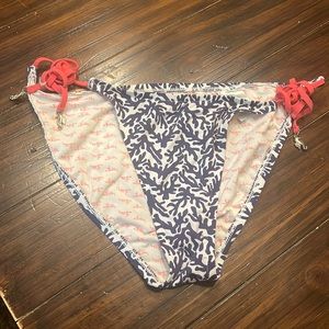 Lilly Pulitzer blue string bikini bottoms. Size Small